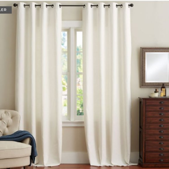 {1}Emery Linen/Cotton Grommet Curtain- NWT P. Barn